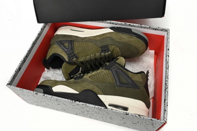 MaikeSneakers Air Jordan 4 FB9927-200 Olive Craft Medium 0711